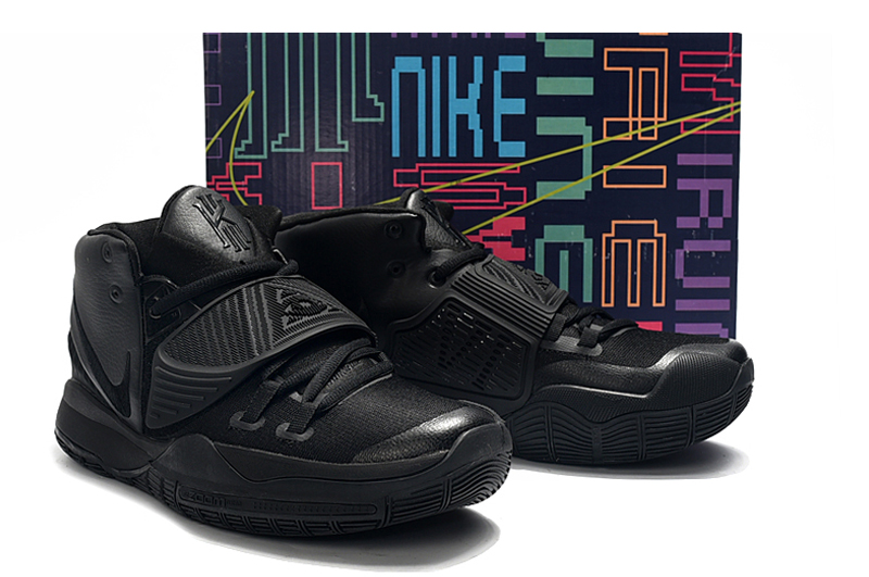 2019 Men Nike Kyrie Irving VI All Black Shoes